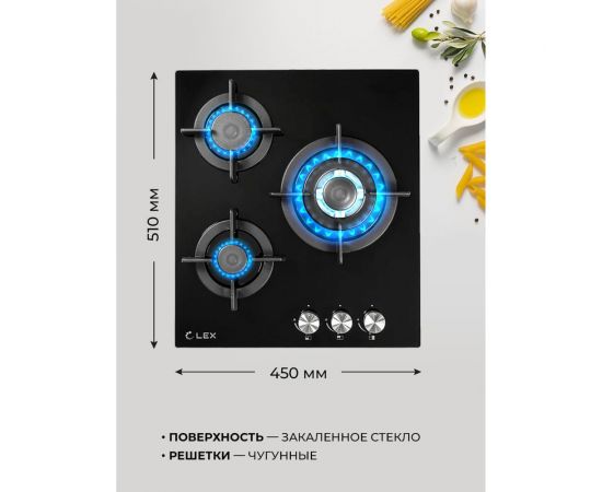 Встраиваемая варочная панель Lex GVG 430 BL CHAO000189 – изображение 5