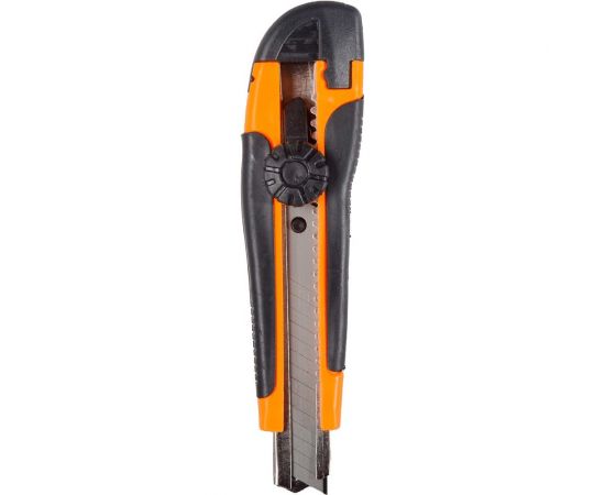 Нож с выдвижным лезвием Вихрь 18 мм, двухкомпонентный корпус, винтовой фиксатор, 73/10/10/3 – изображение 5