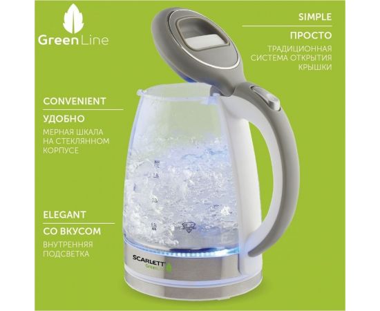 Электрический чайник Scarlett 1750-2000 Вт, 1.7 л SC-EK27G75 – изображение 6