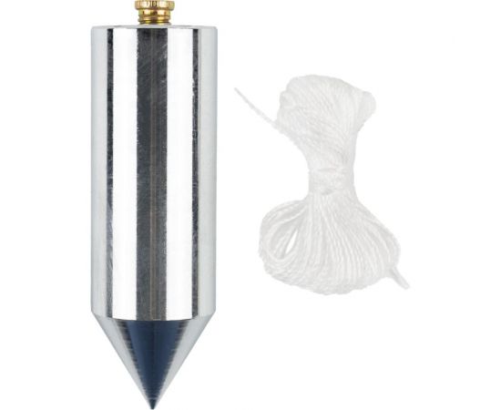 Цилиндрический отвес ШАБАШКА металл, шнур 5 м, 600 г 228542 