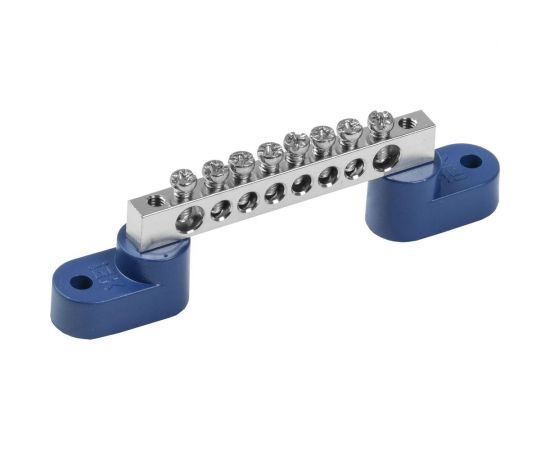 Шина IEK n "ноль" на двух угловых изоляторах с никелевым покрытием шни-6x9-8-у2-с YNN10-08-C2-K07-N 