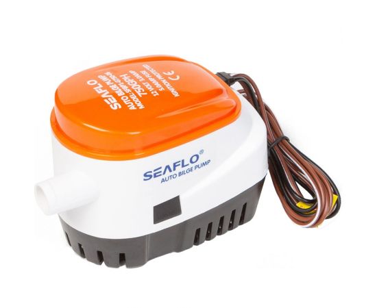 Водооткачивающая автоматическая трюмная помпа SeaFlo 750 галлон/час, патрубок 19 мм, 12V SFBP1-G750-06 
