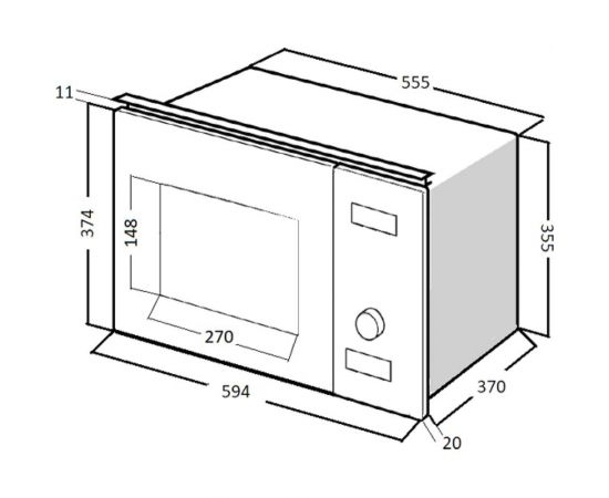 Встраиваемая микроволновая печь KUPPERSBERG HMW 650 BX – изображение 12