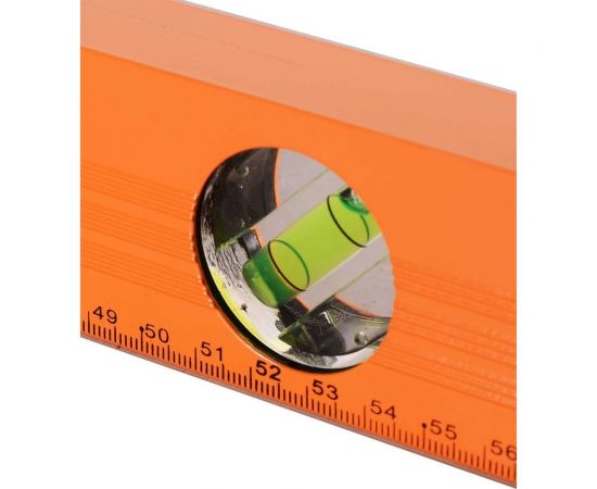 Алюминиевый уровень 600мм фрезерованный 3 глазка Вихрь 73/11/4/2 – изображение 2