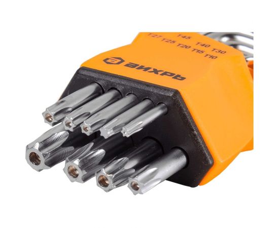 Набор имбусовых ключей Вихрь Torx T10-T50 9 шт. 73/6/5/12 – изображение 2