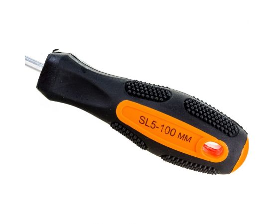 Шлицевая отвёртка SL5, 100 мм Вихрь 73/6/2/8 – изображение 2