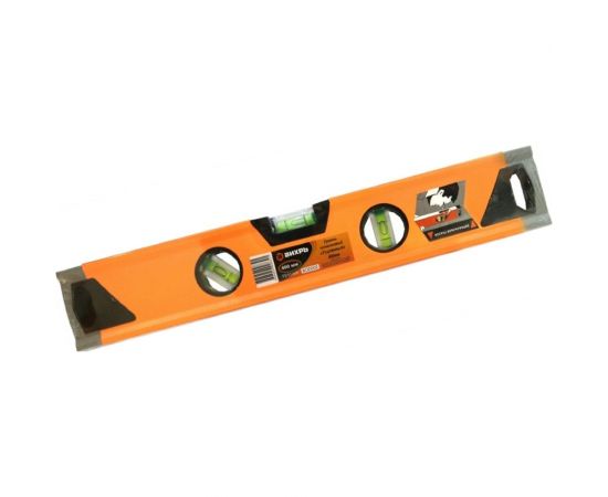 Алюминиевый уровень Вихрь Усиленный 400 мм, 3 глазка / 1 зеркальный, 2 компонентные рукоятки 73/11/4/9 – изображение 2