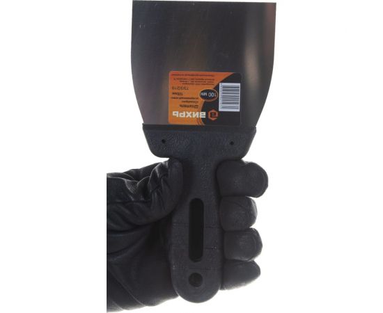 Шпатель нержавеющая cталь, пластиковая рукоятка 100мм Вихрь 73/3/2/18 – изображение 3