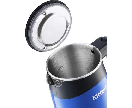 Чайник KITFORT мощность 920-1100 вт емкость 0,5 л синий КТ-639-2 – изображение 3