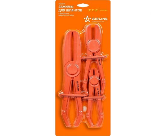 Зажимы для шлангов AIRLINE с фиксатором, набор 3 шт. D 11-60 мм ATAE001 – изображение 3