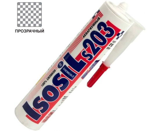 Аквариумный силиконовый герметик ISOSIL S203, бесцветный, 280 мл 2030011 – изображение 4
