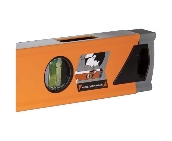 Алюминиевый усиленный уровень Вихрь 800 мм, 3 глазка 1 зеркальный, двухкомпонентные рукоятки 73/11/4/11 – изображение 4