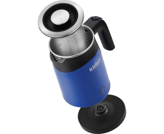 Чайник KITFORT мощность 920-1100 вт емкость 0,5 л синий КТ-639-2 – изображение 5