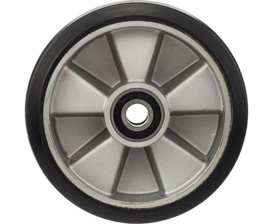 Колесо под гидроузел (200 мм; 280 кг; резина/алюминий; под ось 20 мм) Стелла-Техник 200R – изображение 6