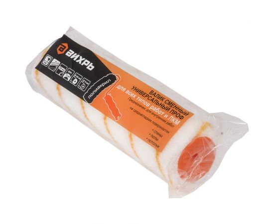 Сменный универсальный валик Вихрь ПРОФ для всех типов работ и ЛКМ 250/48/8 73/3/1/17 – изображение 6