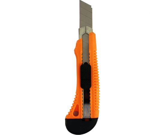 Нож с выдвижным лезвием Вихрь 18 мм, пластиковый корпус, металлическая направляющая, 73/10/10/2 