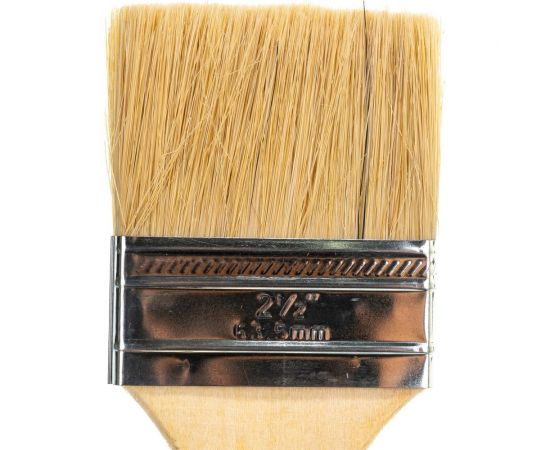 Кисть 63 мм 2,5 дюйма натуральная щетина Вихрь СТАНДАРТ 73/3/4/4 – изображение 2