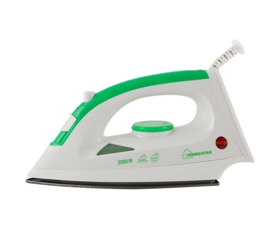 Утюг HomeStar HS-4001 бело-зеленый, 2000 Вт, пар, тефлоновая подошва 004837 – изображение 2