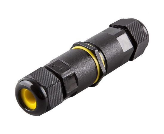 Соединитель-коннектор STEKKER для проводов ld518, 2-контактный, водонепроницаемый, черный, 49186 – изображение 2