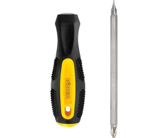 Отвертка 2-в-1 Biber 86028 Крафтер CRV сталь, 100 мм тов-210818 – изображение 2