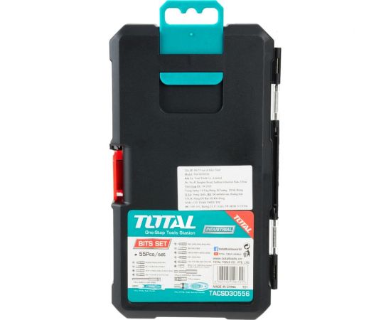 Набор бит с трещоточной отверткой TOTAL 55шт TACSD30556 – изображение 2