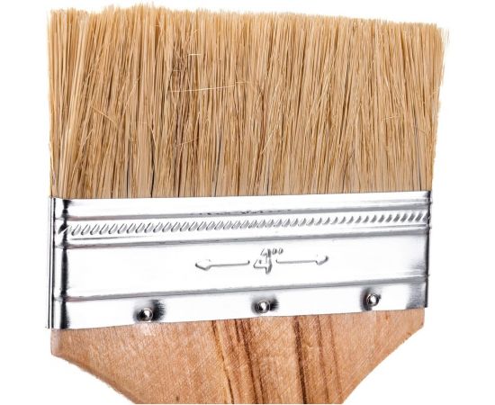 Кисть 100 мм 4 дюйма натуральная щетина Вихрь СТАНДАРТ 73/3/4/6 – изображение 2