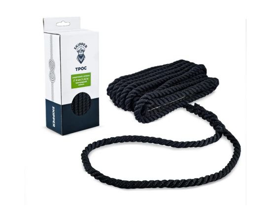 Трёхпрядный швартовый трос Skipper с огоном, 6 мм х 6.1 м, нейлон SK-TDN3ST661B – изображение 2