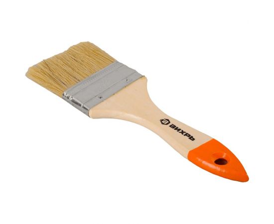 Кисть 63 мм 2,5 дюйма натуральная щетина Вихрь СТАНДАРТ 73/3/4/4 – изображение 3