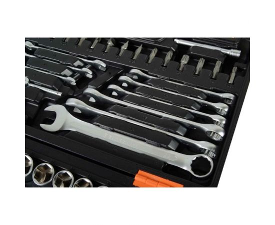 Набор инструментов Вихрь АВТО, 1/2 , 1/4 , CrV, в кейсе 82 предмета 73/6/7/6 – изображение 3