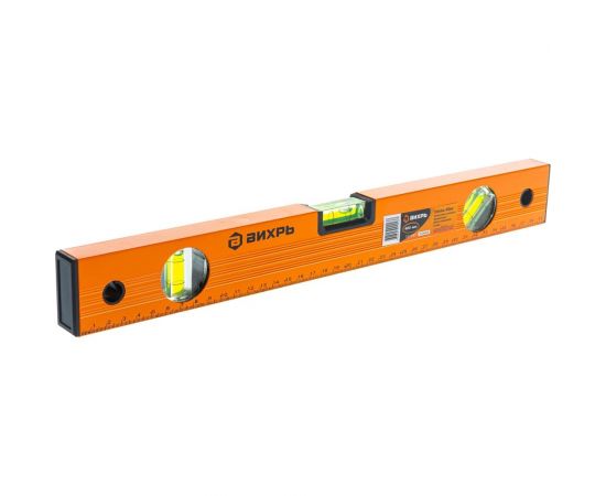 Алюминиевый уровень 400мм фрезерованный 3 глазка Вихрь 73/11/4/1 – изображение 4