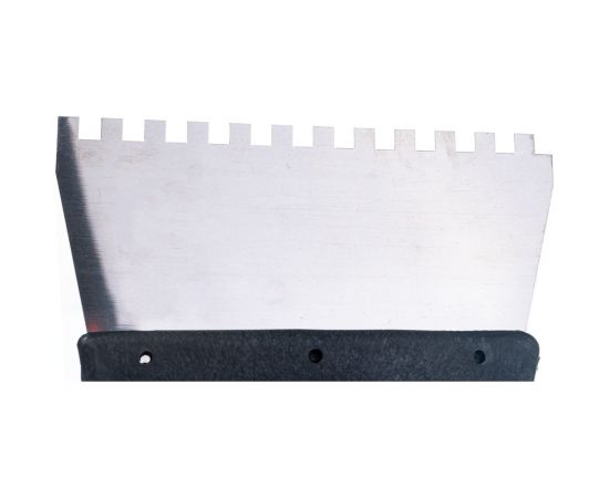 Зубчатый шпатель нержавеющая cталь, пластиковая рукоятка 6х6 мм, 150мм Вихрь 73/3/2/25 – изображение 4