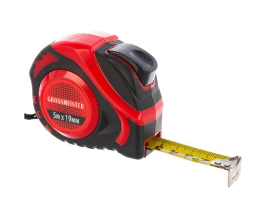 Обрезиненная рулетка GROSSMEISTER ""АВТОСТОП"", 5м*19мм 009004002 – изображение 4