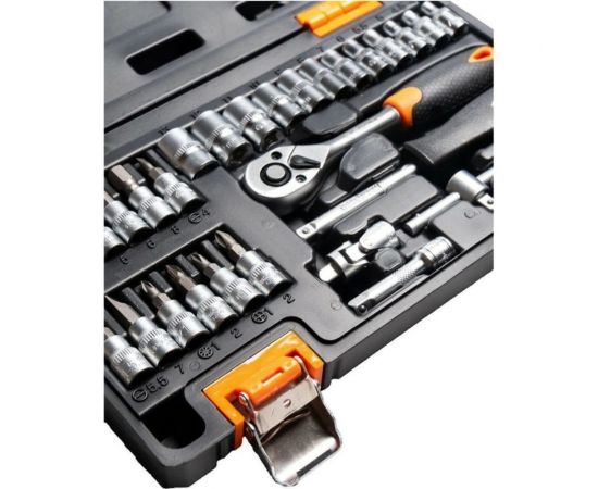 Набор инструментов 1/4 дюйма, CrV, пластиковый кейс 29 предмета Вихрь 73/6/7/1 – изображение 5