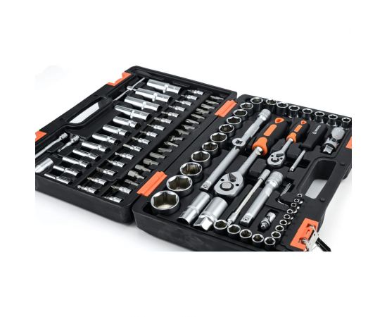 Набор инструментов Вихрь АВТО, 1/2, 1/4, CrV, в кейсе 94 предмета 73/6/7/7 – изображение 6