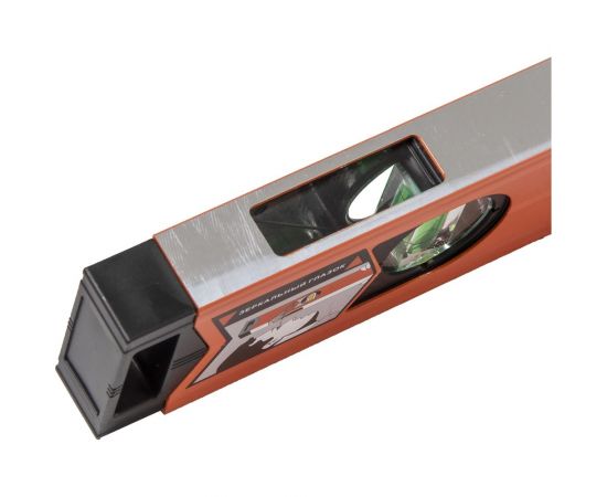 Алюминиевый магнитный уровень Вихрь 400 мм, фрезерованный, 3 глазка 1 зеркальный 73/11/4/17 – изображение 7