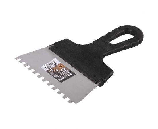 Зубчатый шпатель нержавеющая cталь, пластиковая рукоятка 6х6 мм, 150мм Вихрь 73/3/2/25 – изображение 7