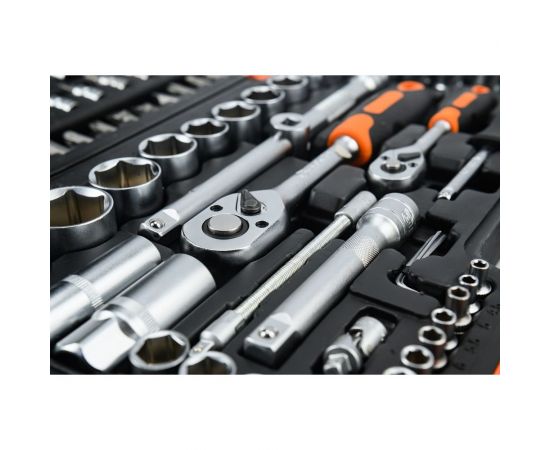 Набор инструментов Вихрь АВТО, 1/2, 1/4, CrV, в кейсе 94 предмета 73/6/7/7 – изображение 9