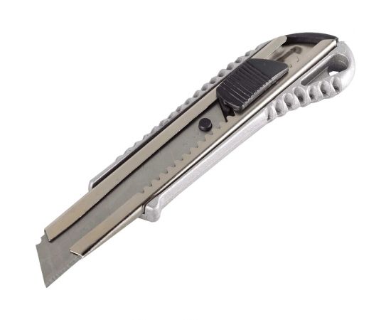 Нож с выдвижным лезвием Вихрь 18 мм, металллический корпус, автоматический фиксатор, 73/10/10/1 – изображение 10
