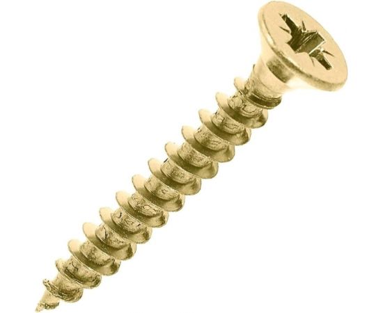 Саморез Мир крепежа DIN 7962 4,5x40 Pozi желтый цинк (1500 шт) Т0000004175 