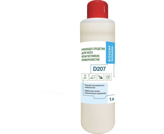 Моющее средство для всех влагостойких поверхностей АиС BIOSOAP PROFESSIONAL D207 1л 9050701 