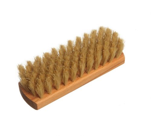 Щётка для обуви YOZHIK натуральная щетина, светлая, 125x40x11 мм, 80 пучков Б/061 