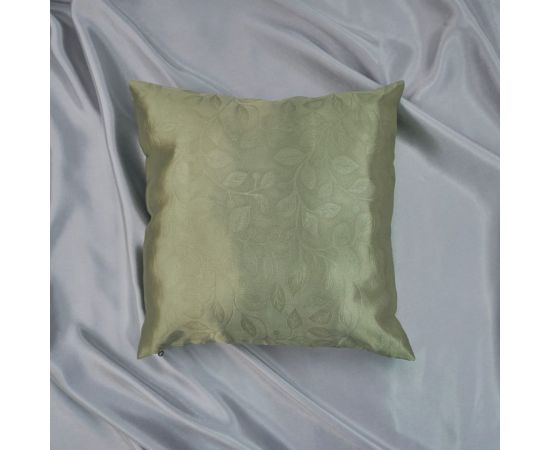 Чехол для подушки witerra блэкаут листья, 40x40, на молнии, зеленое яблоко 100326 