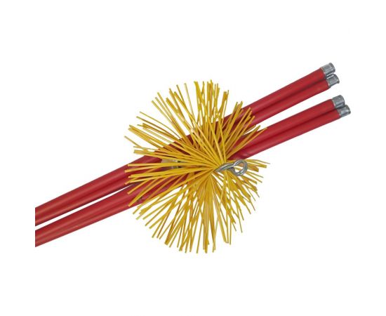 Комплект из 1 щетки D250 мм и 4 прутков D017 2 м РОССТИН КЧДИ250 