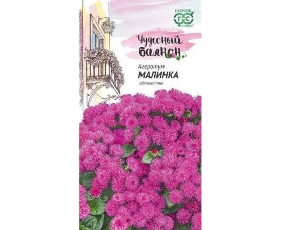 Семена ГАВРИШ Агератум Малинка Чудесный балкон 0.05 г 1071856796 