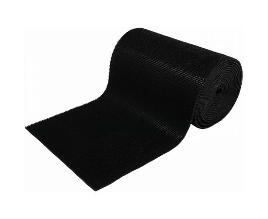 Коврик-дорожка VORTEX 0,90х15 м ТРАВКА на противоскользящей основе черный 24004 