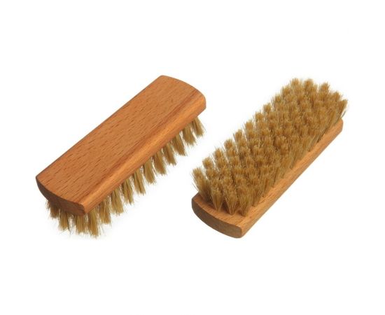 Щётка для обуви YOZHIK натуральная щетина, светлая, 125x40x11 мм, 80 пучков Б/061 – изображение 2