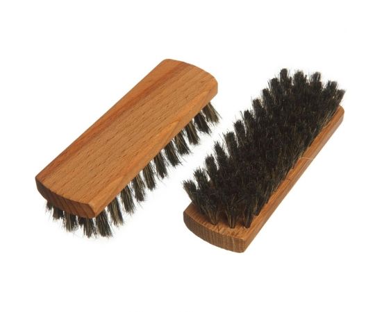 Щетка для обуви YOZHIK натуральная щетина, черная, 125x40x11 мм, 80 пучков Б/031 – изображение 2