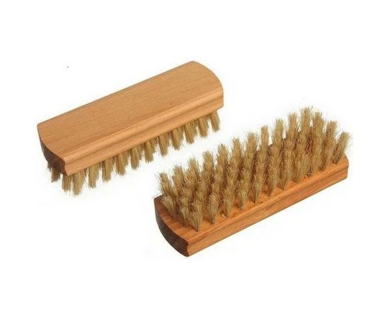 Щётка для обуви YOZHIK натуральная щетина, светлая, 125x40x11 мм, 80 пучков Б/061 – изображение 3