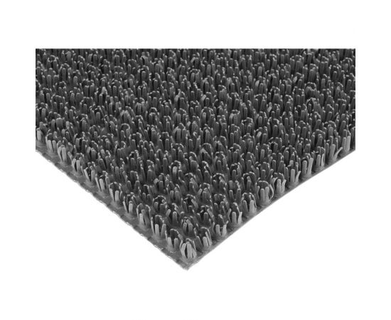 Коврик-дорожка VORTEX 0,90х15 м ТРАВКА на противоскользящей основе серый 24010 – изображение 3