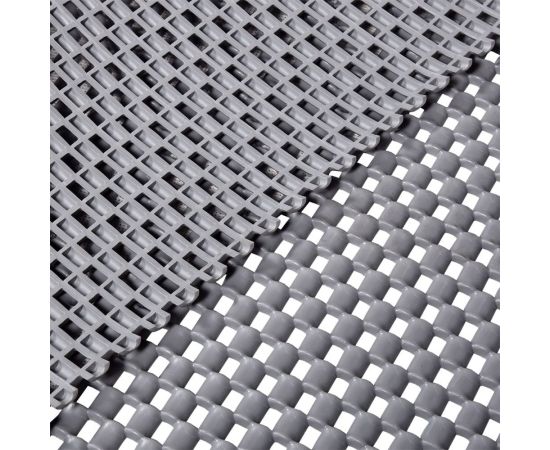 Коврик-дорожка против скольжения VORTEX ШАШКИ ПВХ, 4.5 мм, 0.9х10 м, серый 24071 – изображение 3